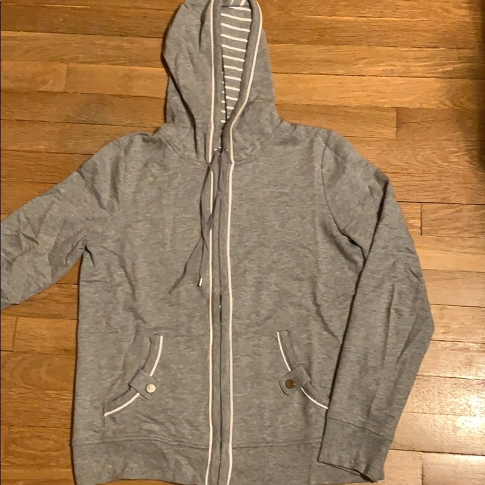 Full zip hooded sweatshirt